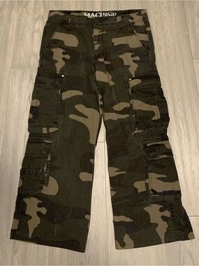 Camo Cargo Pants Low Waisted